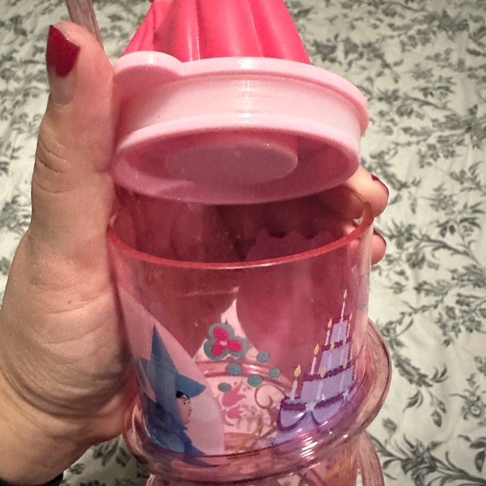 Princess Aurora Pink Spiral Straw Cup Disney Park Exclusive - Picture 5 of 5